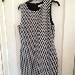 Calvin Klein sz 8 sleeveless geometric print